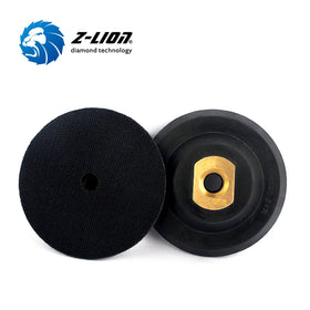 Z-LION Rubber Backer Pad 100mm Sanding Back up Pad Diamond Tool for Polisher M14 5/8-11 Thread Granite Marble Polishing Pad