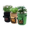 10-Gallon Breathable Nonwoven Fabric Grow Bags for Home Garden for Planting Potatoes Tomatoes Other Vegetables MegaBDM
