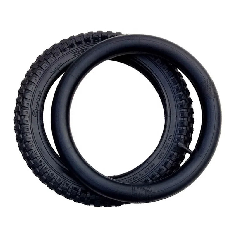 12-18 Inch Bicycle Tire in Black Rubber Outer Tyres for Kids' BMX and Road Bikes Mountain Bike Bicycle Parts