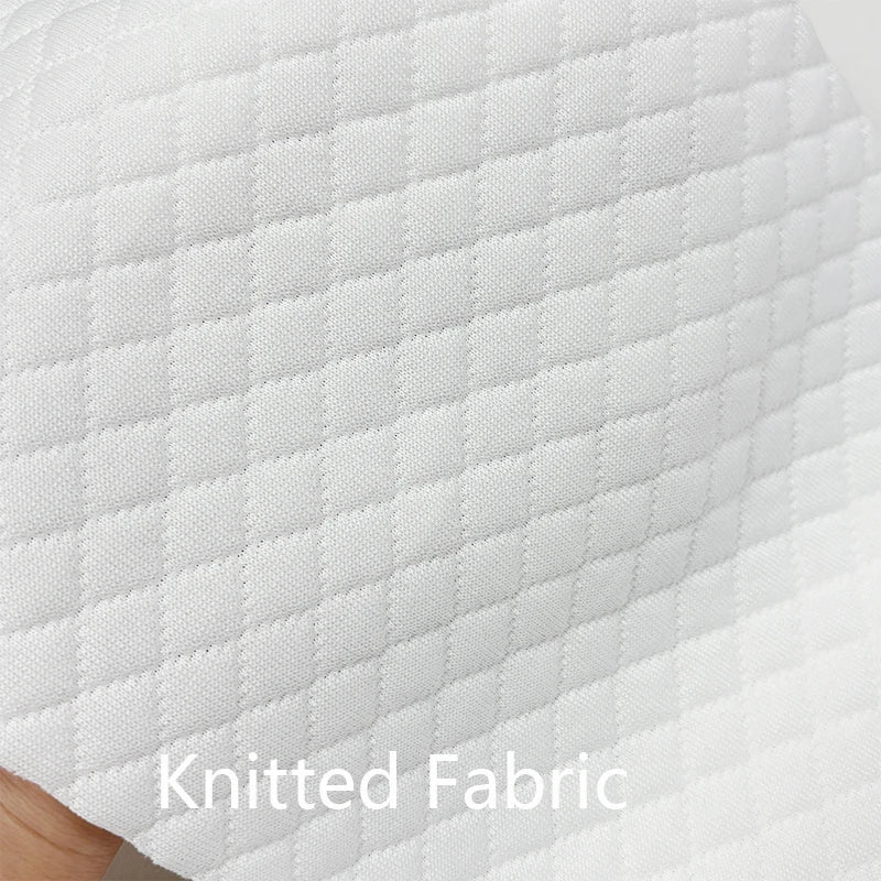 Wholesale Grid Quilted Fabric Air Layer Printed Fabric Free Sample Polyester Knitting Fabric for Mattress