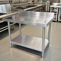 Manufacture Quality Restaurant Stainless Steel Table 304 Workbench Steel With PE Board for Cheapest Price