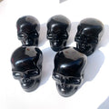 New Product Healing Black Obsidian Handmade Figurines Crystal Skulls Crafts Black Obsidian Carvings