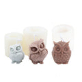 3D Owl Candle Mold Silicone Soap Mold DIY Handmade Resin Molds for Plaster Wax Mould Home Decoration