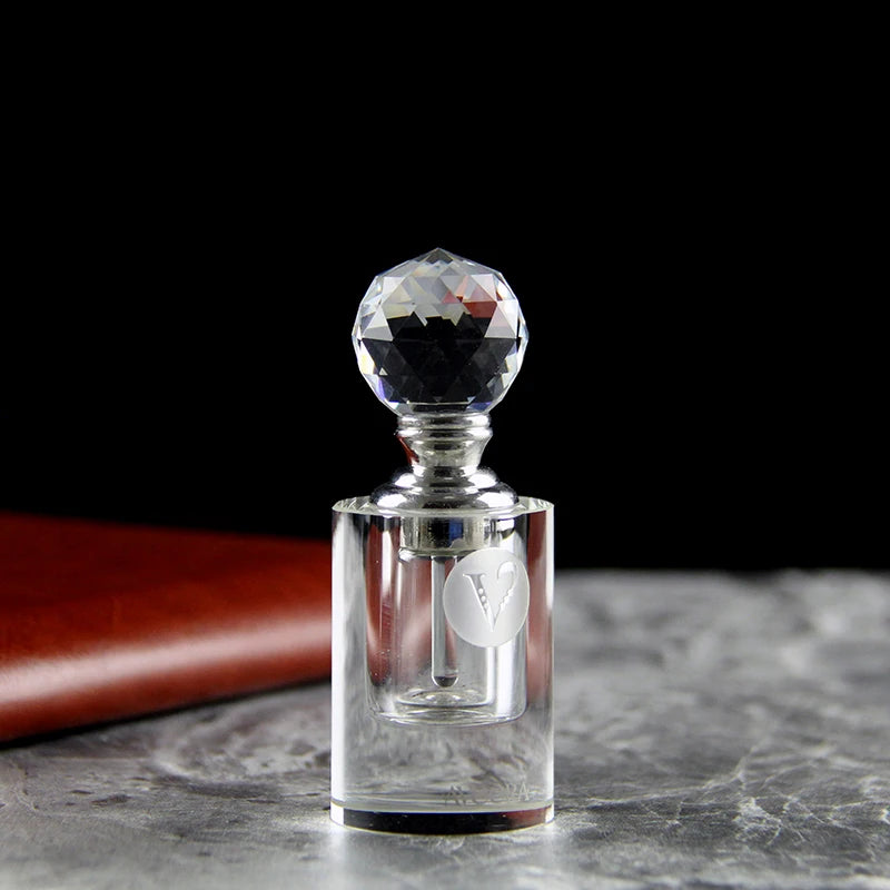 Delicate 3ml Empty Personalized Crystal OIL Perfume Portable Fragrance Bottle with Glass Stick