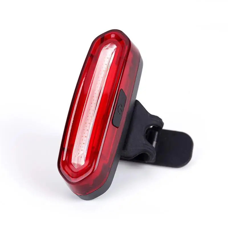 USB Rechargeable Bicycle Rear Brake Tail Light Waterproof Night Cycling Lamp Luz Trasera De Bicicleta Powered by Battery