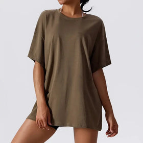 High Quality Custom Sports Fitness Gym Woman T Shirts Workout Clothing Tops Oversized Active Wear T Shirts Women