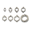 4/6/7/8/9/10/12/15 mm Parrot Bird Leashes Leg Ring Alloy Outdoor Fly Training Rings Birds Pigeon Foot Rings
