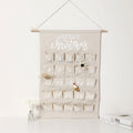 Wholesale Custom Beauty Pattern Home Decor Canvas Kids Fabric Christmas Wooden Advent Calendar