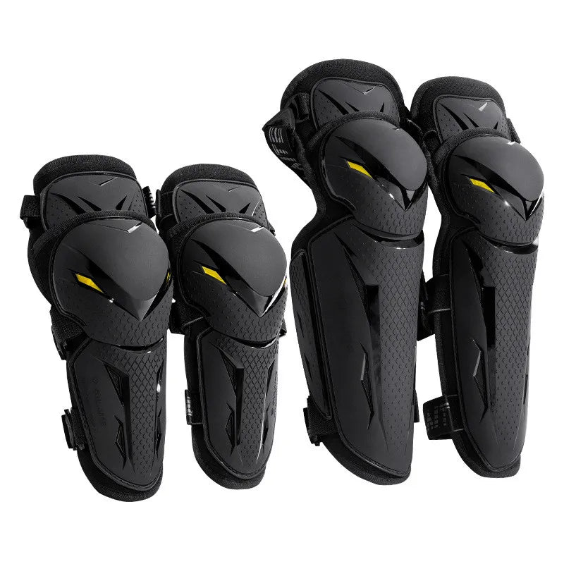 Four Seasons Motorcycle Protective Gear Flank Widening Leggings with Elbow & Knee Pads for Off-Road Sports Riding
