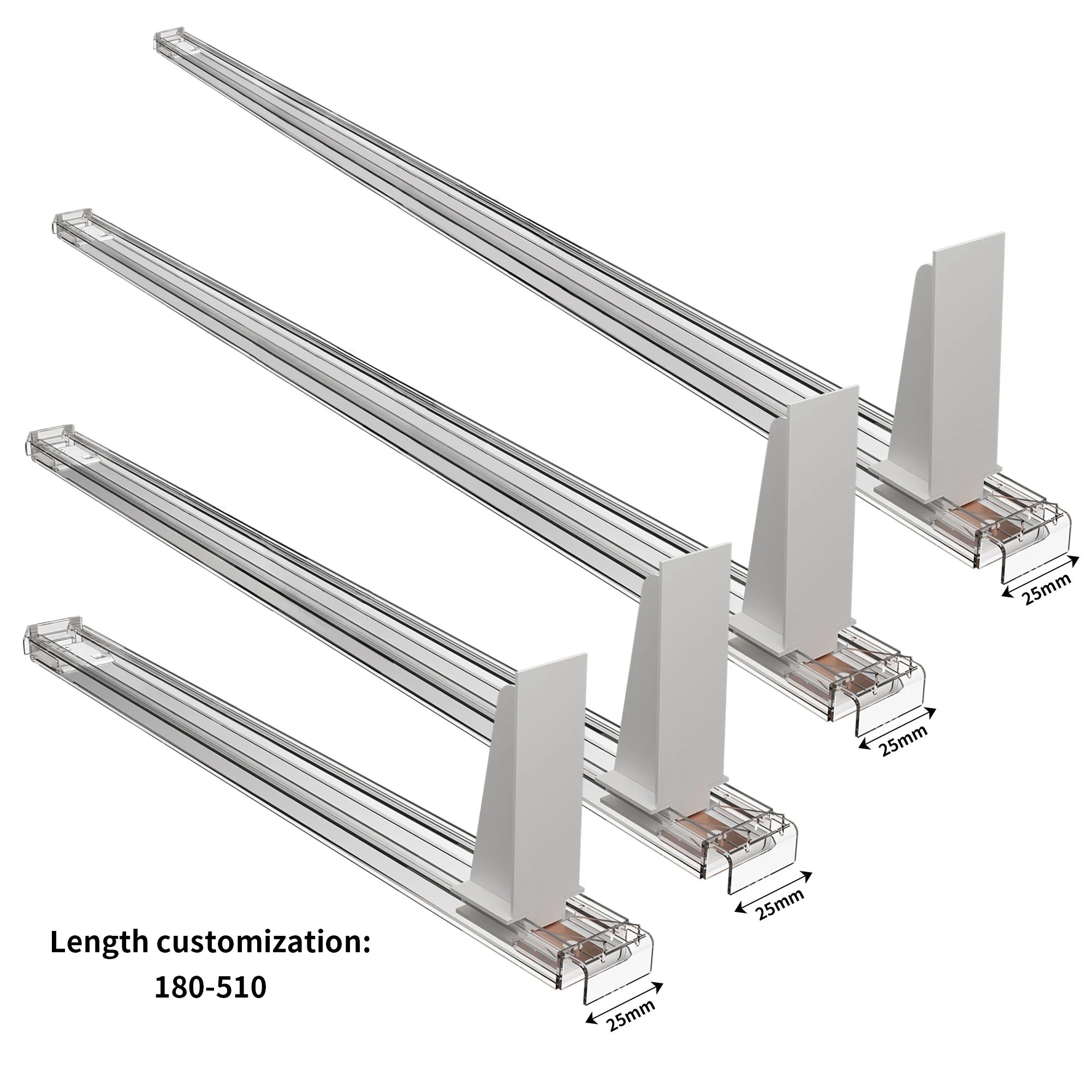 Hookei Tobaccoes Display Plastic Shelf Cigarettes Rack Pusher for Supermarket Shelves