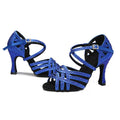 Women Latin Dance Shoes Rhinestone Classic Dance Shoes Ladies Salsa Dance Platform Shoes