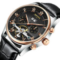 KINYUED J012 Luxury Men Watch Automatic Mechanical Male Wrist Watch Calendar Week Display Waterproof Classic Reloj Hombre