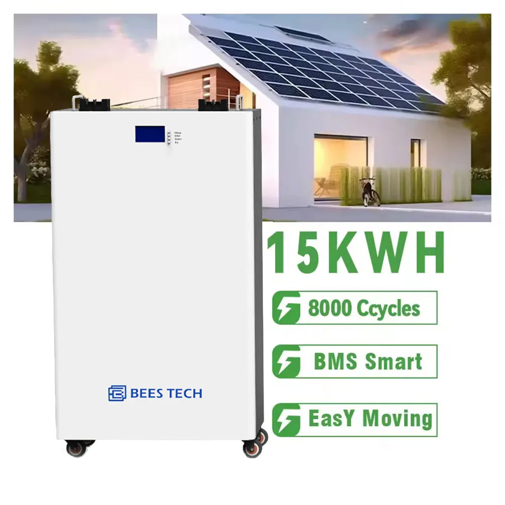 Powerwall 15kwh Batteries 51.2v 100ah 200ah 300ah Wall Mounted Home 48v 5kwh Solar Energy Storage Lifepo4 Battery