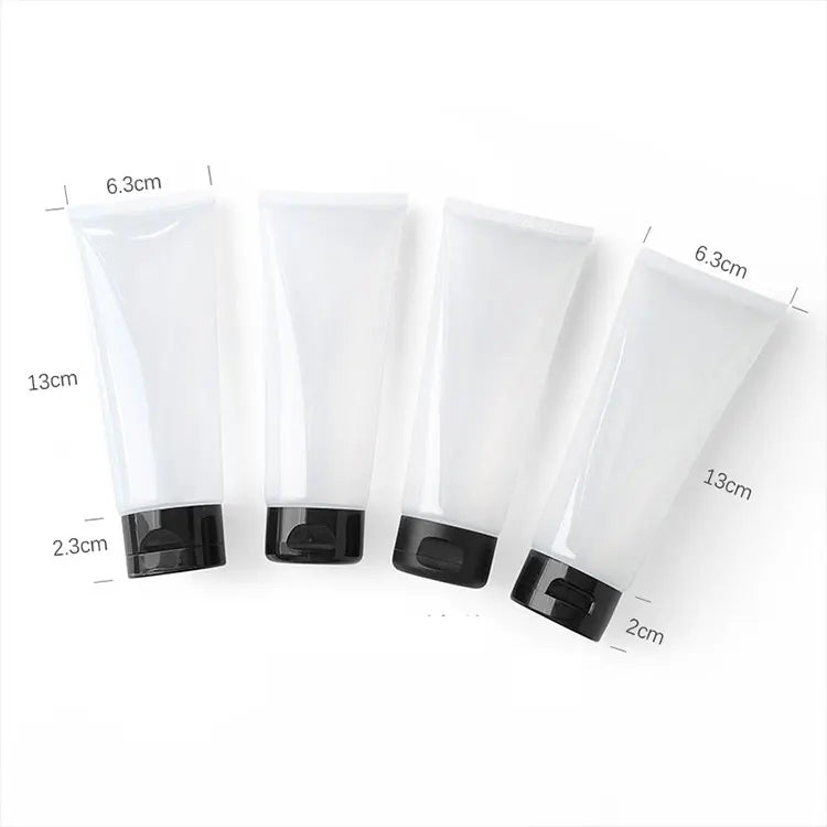 New 100ml Eco-friendly PE Transparent Plastic Tube Flip Cover for Face Cream Body Lotion Face Mask Skin Care Berry Brand