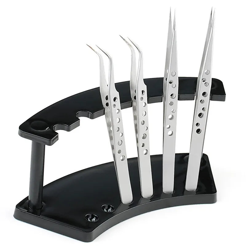 1 Pcs Eyelash Tweezer Storage Holder Pen Rack Eyelash Extension Tool Storage Acrylic Holder Stand Eyelash Planting Tools