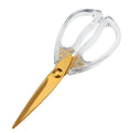 Transparent Handle Industrial Stainless Steel Multi-Function Scissors Shears for Student Home Office Use-Paper Cuttings Thread