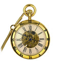 Skeleton Mechanical Movement Snake Chain Automatic Mechanical Brass Pocket Watches