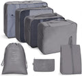 Fashion 7 in 1 Travel Organizer Bag Set Lightweight Travel Luggage Organizer Bags 7 Pcs Packing Cubes Travel Bag Set