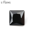 ST Gems Square Cut Loose 5a Nano Gems Black Nano Stone for Jewelry