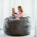 Sleep Skin Bean Bag Bed 7 6 5 ft Fur Fabric Beanbag Sofa Living Room Chair for Adult and Kids