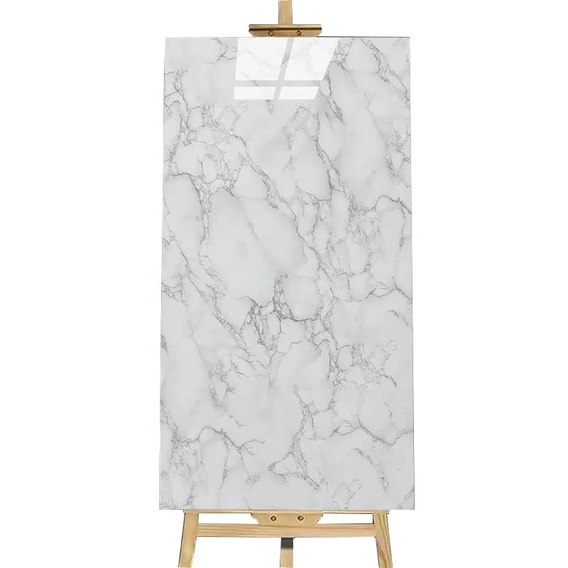 Peel and Stick Waterproof Oil Proof Wholesale Home Improvement Bathroom Wall Marble Tile Board Sticker Marble Wall Panel Sticker