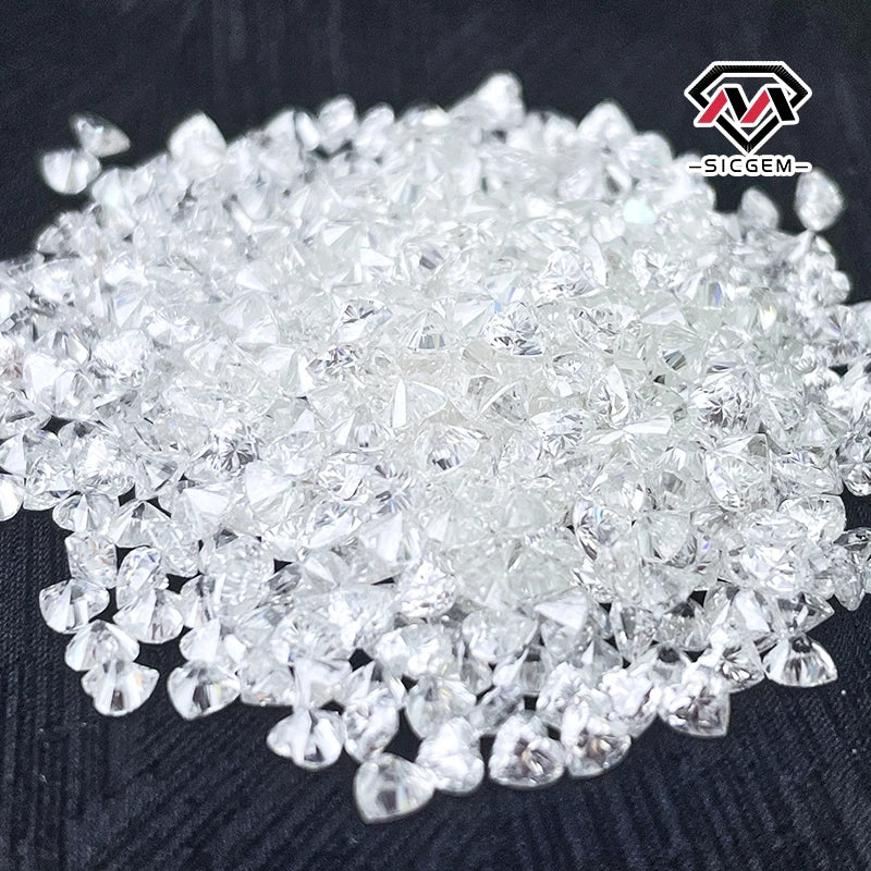 D Color VVS Heart Cut White Melee Certified Moissanite Jewelry Loose GRA Accessories for Earrings Necklaces Bracelets
