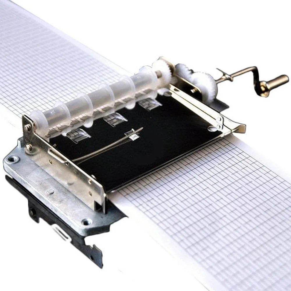 30 Note Tapes Hand Crank Music Mechanical Musical Box with Hole Puncher 3 Strips Tapes DIY Wooden Music Boxes