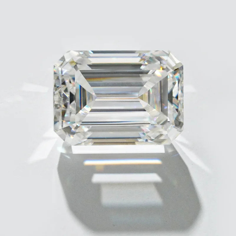 1CT 2CT 5x7MM 7x10MM 8x10MM DEF VVS1 Emerald Brilliant Cut Moissanite Starsgem Synthetic Gemstone Wholesale Loose Moissanite