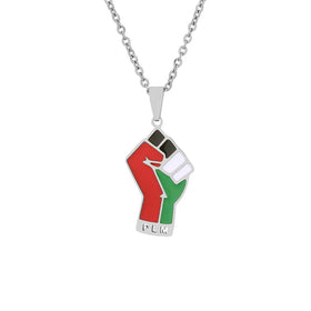 BM Custom Palestine Jewelry Stainless Steel Silver Free Palestine Necklace Gold Plated Link Chain for Party Occasions