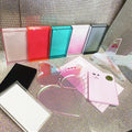 Custom Colorful Acrylic butterfly Heart Shape Lash Tile Plate With Cover Eyelash Holder Organizer Storage Box for Lash Extension