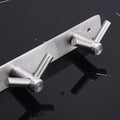 Stainless Steel Wall Mount V-Shaped Clothes Rack with Hooks Metal Hanger Holder for Bathroom for Clothing Store Boxed