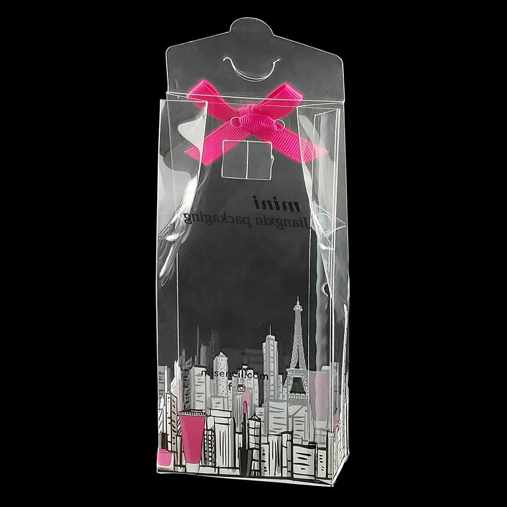 Personalized Custom Cosmetics Box Package Plastic Perfume Lipstick Folding Cosmetics Plastic Gift Box