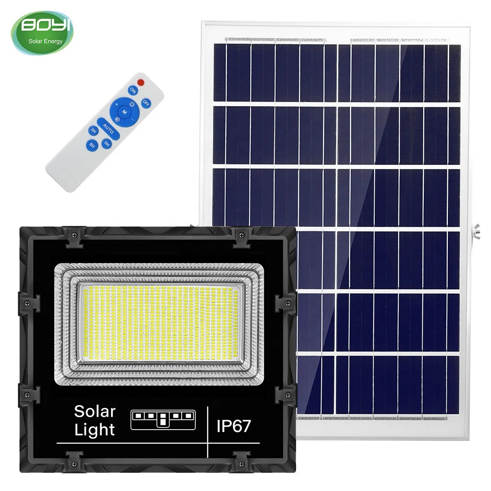 High Bright Solar 200w 300w 400w 500w Abs Housing Garden Soccer Stadium Sports Field Led Flood Light