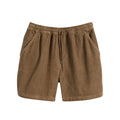 Custom Men's Casual Sports Shorts 100% Polyester Corduroy Board Shorts Elastic Loose Fit Streetwear Style Vintage Anti-Wrinkle