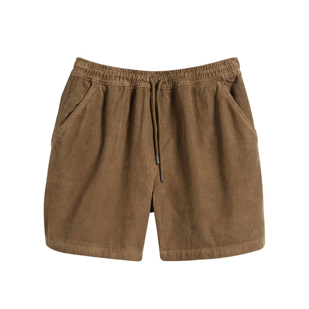Custom Men's Casual Sports Shorts 100% Polyester Corduroy Board Shorts Elastic Loose Fit Streetwear Style Vintage Anti-Wrinkle