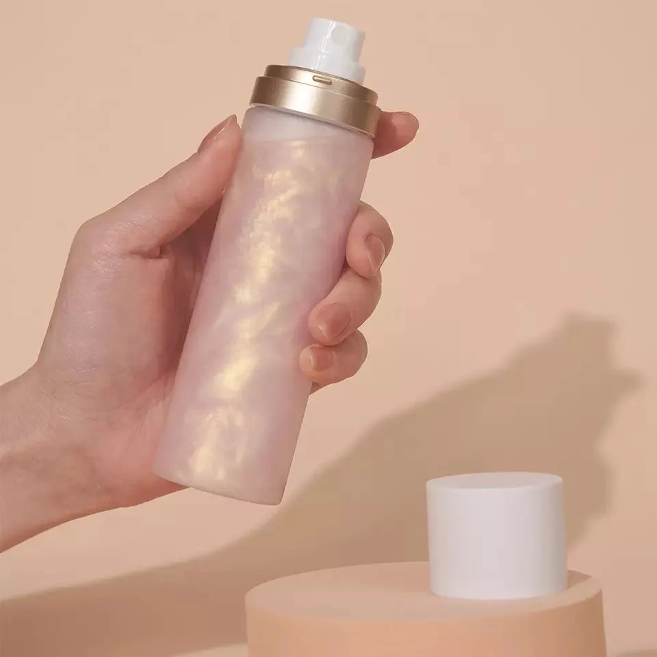 Wholesale 100ML Mineral Liquid Makeup Setting Spray Shimmer Long Lasting Waterproof Sweatproof Oil-Control Matte Fixing