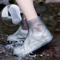 Waterproof Silicone Shoe Cover High Top Rain Boots Cover Non-slip Shoes Protector Outdoor Reusable Thickened Footwear Children