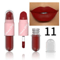 Cmaadu 18 Color 2 in 1 Face Lipstick Matte Lip Gloss Waterproof Long Lasting Gold Flash Liquid Lipstick