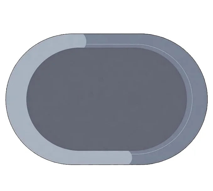 Modernized 15.7x23.6in Magic Bath Mat Printed Rubber Oval Bathroom Mat