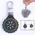 Strong Magnetic Pendant Steel Ball Slingshot Portable Circular Keychain Decoration Outdoor Hunting and Shooting Accessories