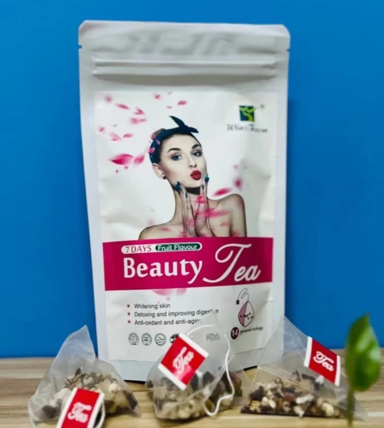 Fruit Flavor Lighting Beauty Tea Natural Supplement Skin Glow Whitening Product Food Detox Custom OEM Factory Manufacturer