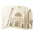 Factory  Wholesale  New  Wooden  Eid  DIY  Wooden  Craft  Box  LED EidMubarak  Decoration  Gift  Ornament