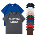 Clothing Manufacturers Custom Custom Your Brand Logo 100% Cotton T shirt Blank Plain Casual 230g Men's T Shirt