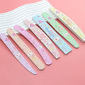 Custom Printed Logo Wholesale Durable Bulk Double Side Grey 80/100/120/150/180/240/320 Sandpaper Manicure Disposable Nail Files