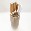5pcs/6pcs/8pcs Set Non-stick Anti-Rust Stainless Steel Chef Knife Set with Universal Knife Block