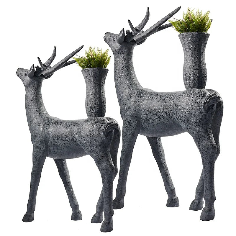 Animal Shape Deer Fiberglass Decor Home Garden Hotel Shipping Mall Decor Nordic Decor
