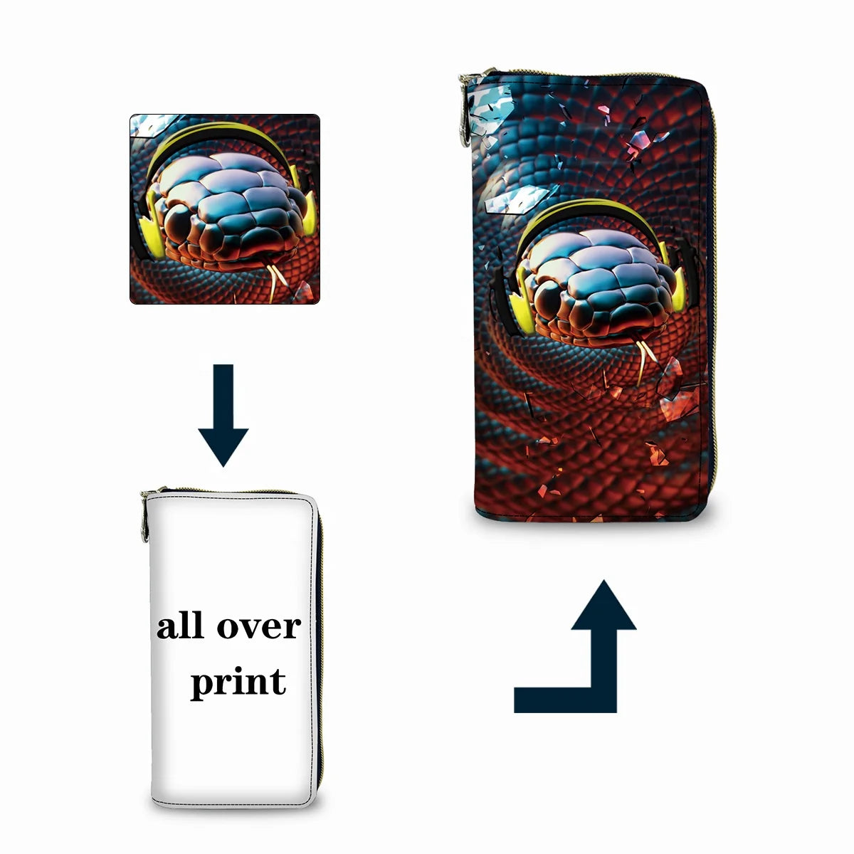 Designer Hot Selling Pu Leather Men Wallet Blank Sublimation Wallet Tote Purse With Custom Printed Logo