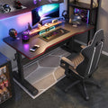 Ergonomic RGB Adjustable Gaming Table Durable Metal Luxury Modern Design Wooden Cup Holder Height-Adjustable Office Use Melamine