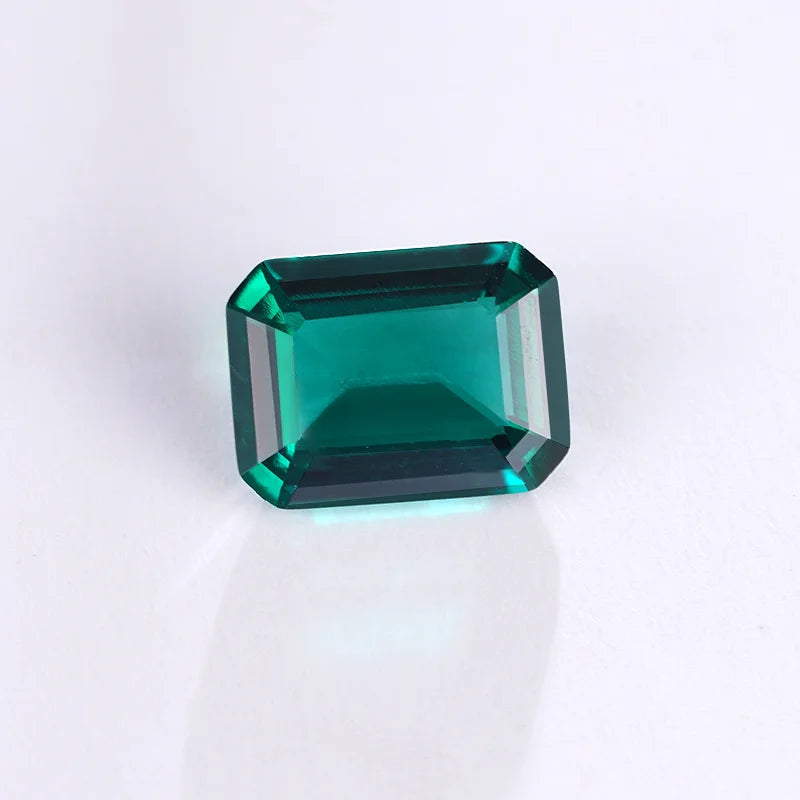 Starsgem Real Lab Grown Wholesale Gemstone Color Lab Green Diamonds Emerald Cut Lab Grown