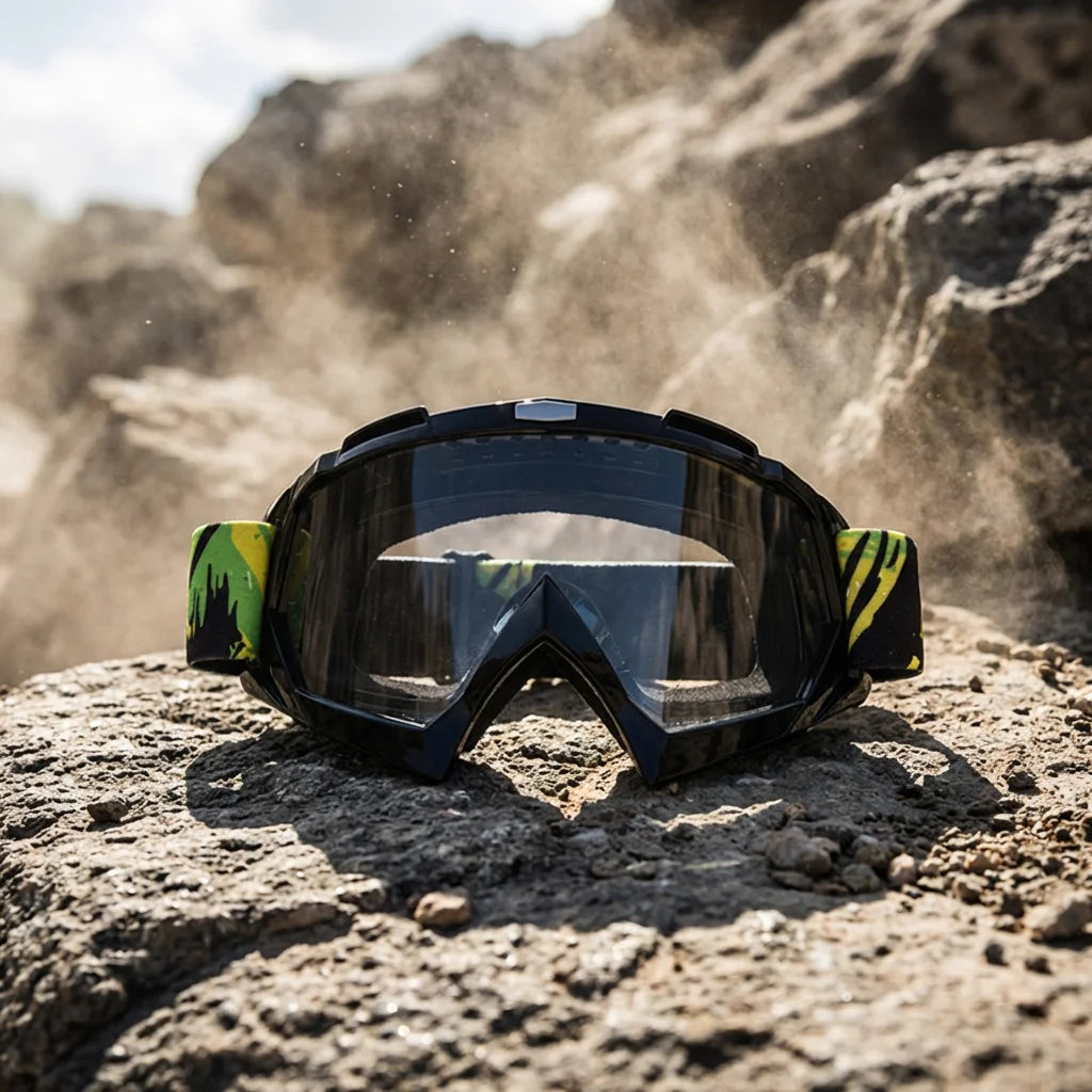 HUBO HB-157 Racing MX Motocross Goggles UV400 Protection PC Lenses TPU Frame CE Certified Custom Tear off Roll off